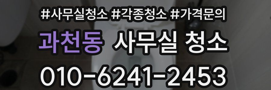 과천동 사무실 청소