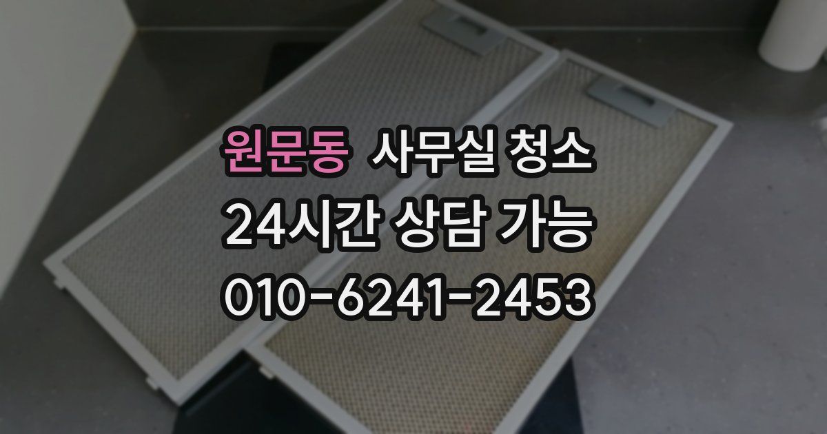 원문동 사무실 청소