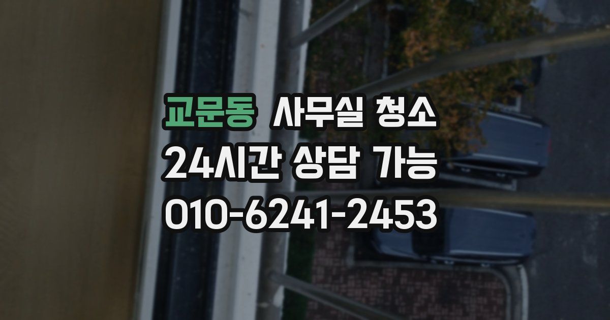 교문동 사무실 청소