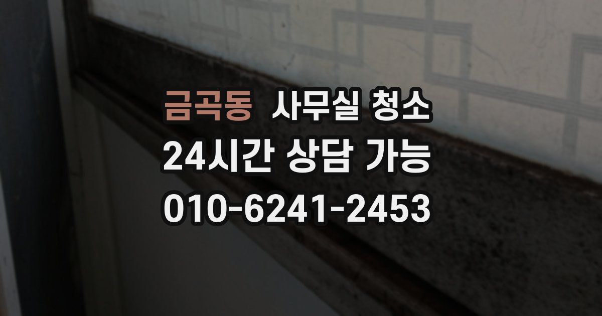 금곡동 사무실 청소