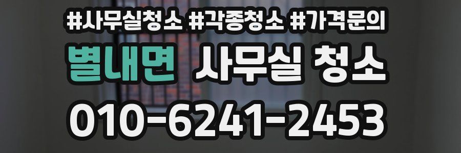별내면 사무실 청소