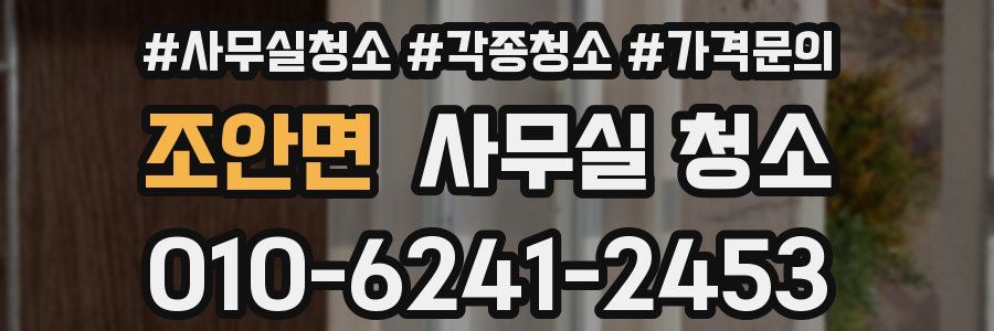 조안면 사무실 청소