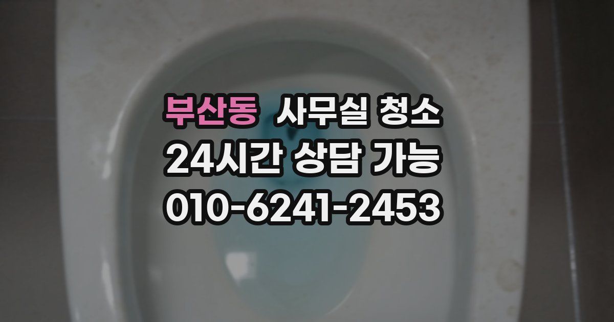부산동 사무실 청소