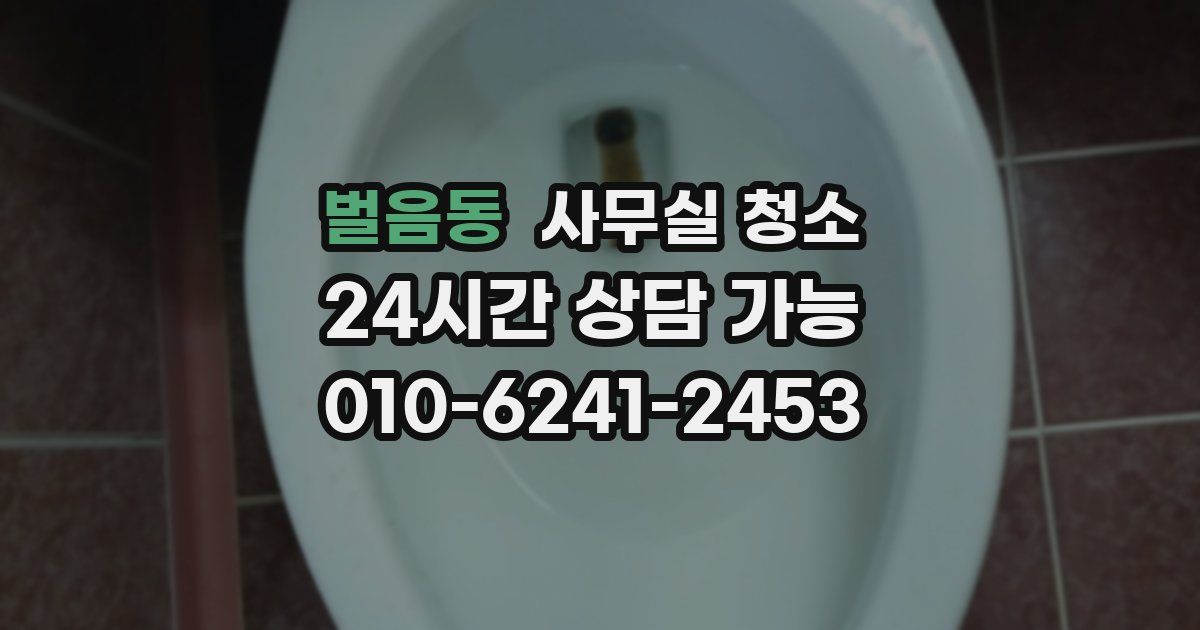 벌음동 사무실 청소