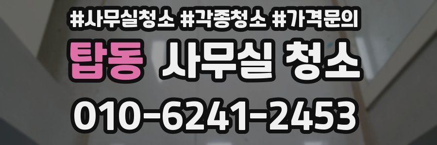 탑동 사무실 청소