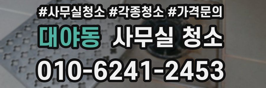 대야동 사무실 청소