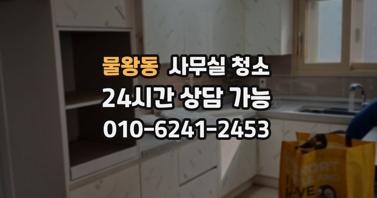 물왕동 사무실 청소
