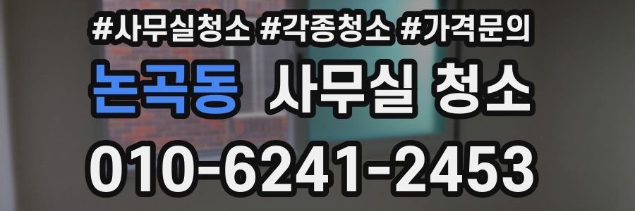 논곡동 사무실 청소