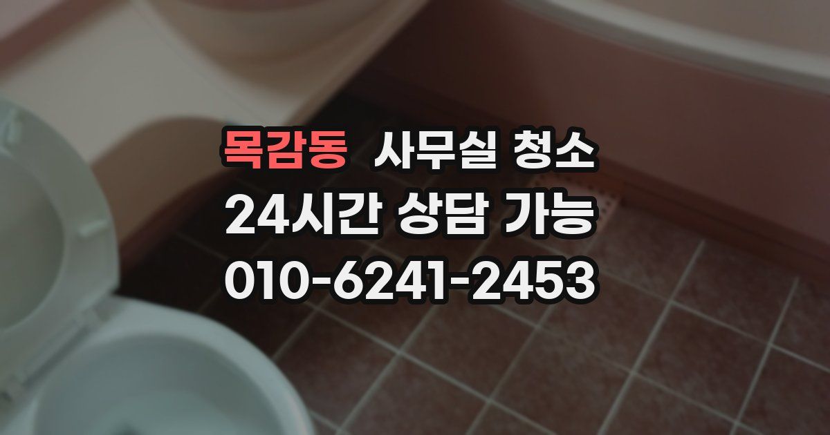 목감동 사무실 청소