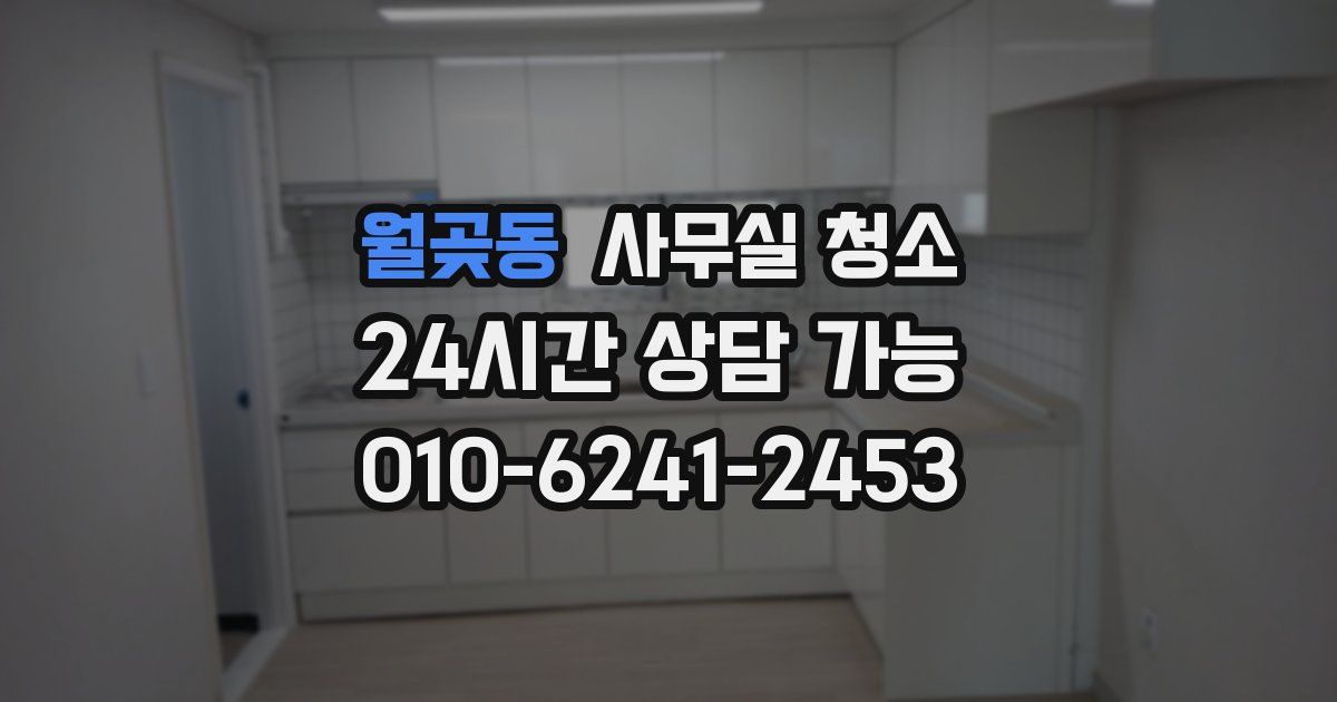 월곶동 사무실 청소