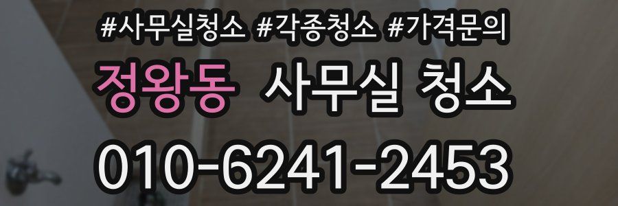 정왕동 사무실 청소