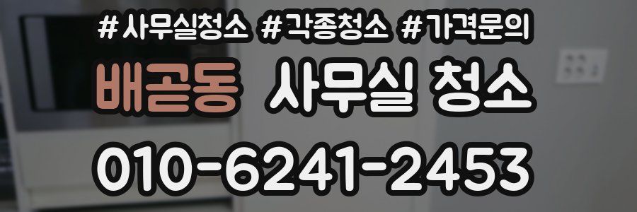배곧동 사무실 청소