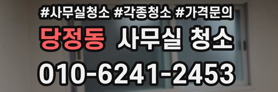 당정동 사무실 청소