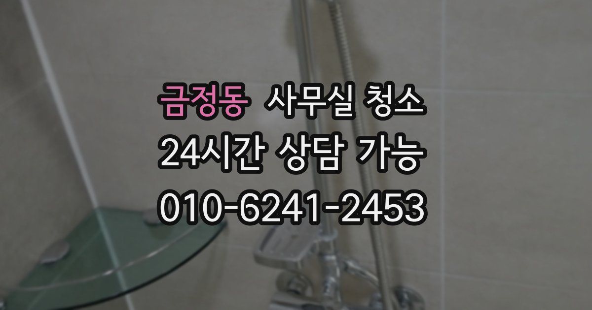금정동 사무실 청소