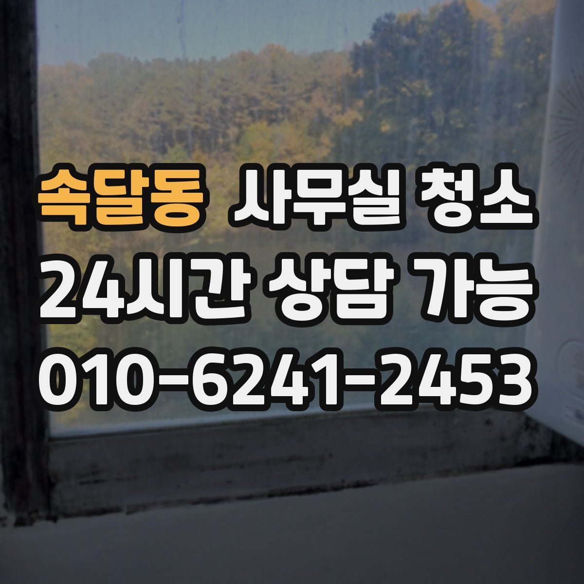 속달동 사무실 청소