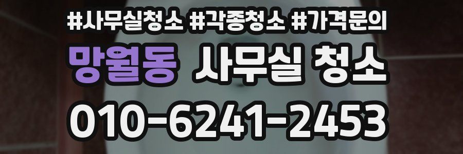 망월동 사무실 청소