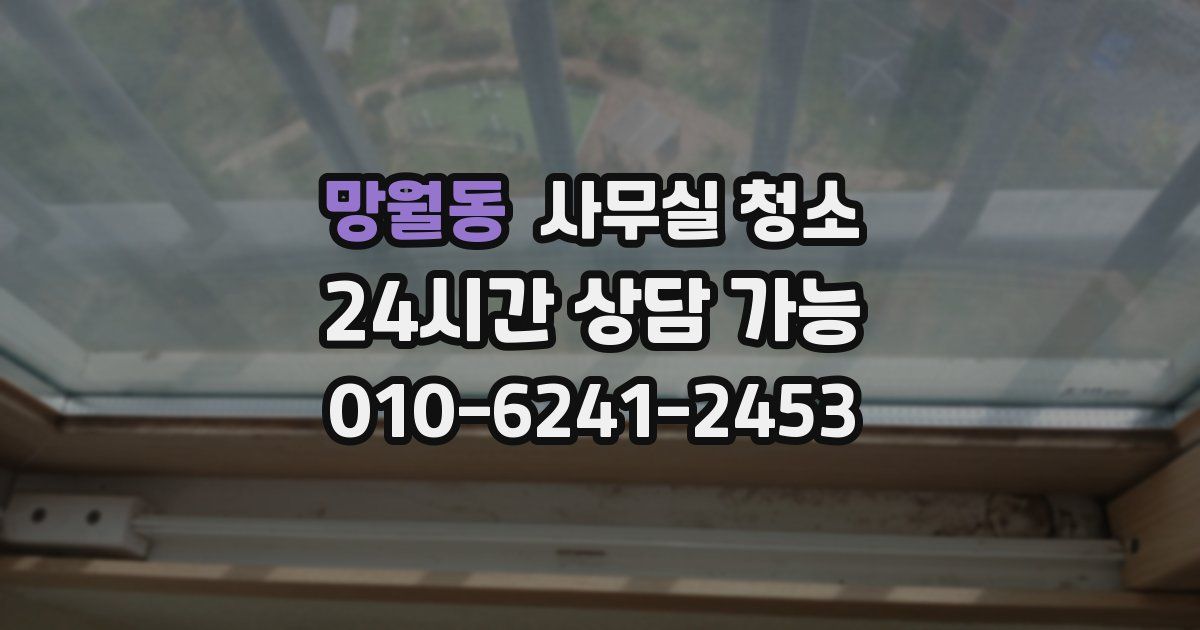 망월동 사무실 청소