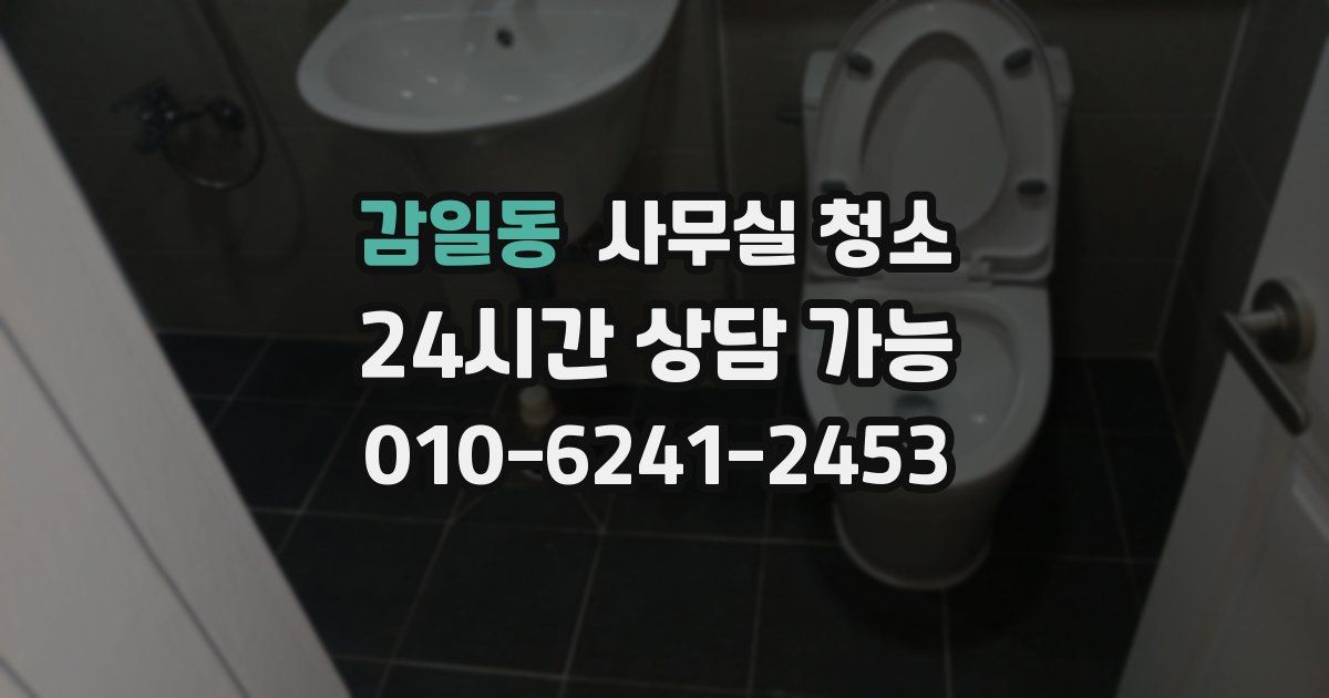 감일동 사무실 청소