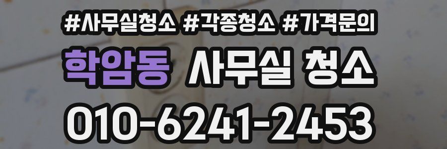 학암동 사무실 청소