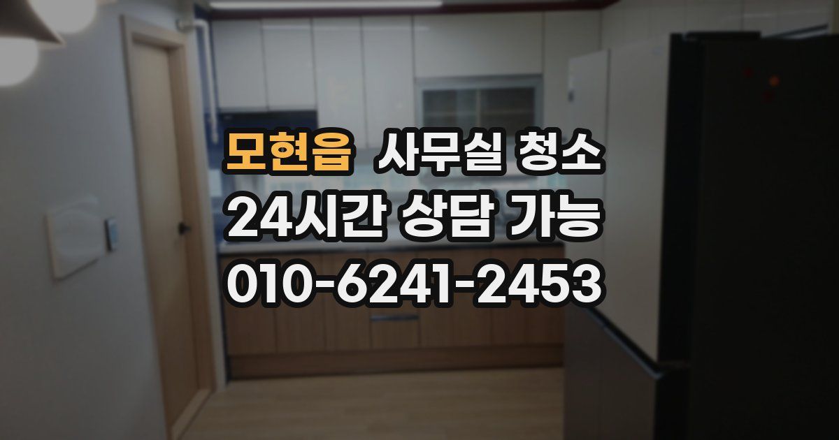 모현읍 사무실 청소