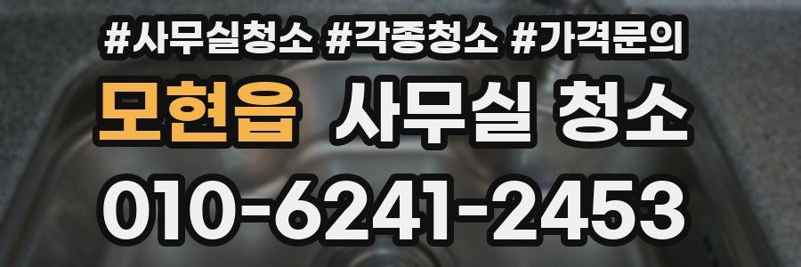 모현읍 사무실 청소