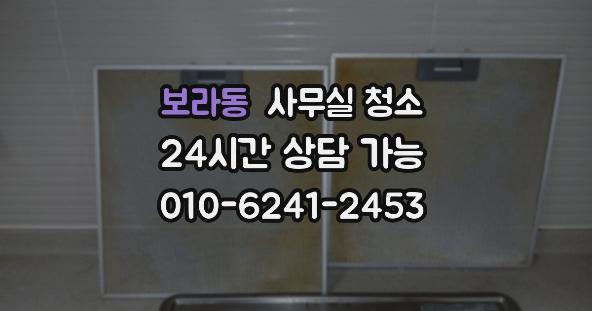 보라동 사무실 청소