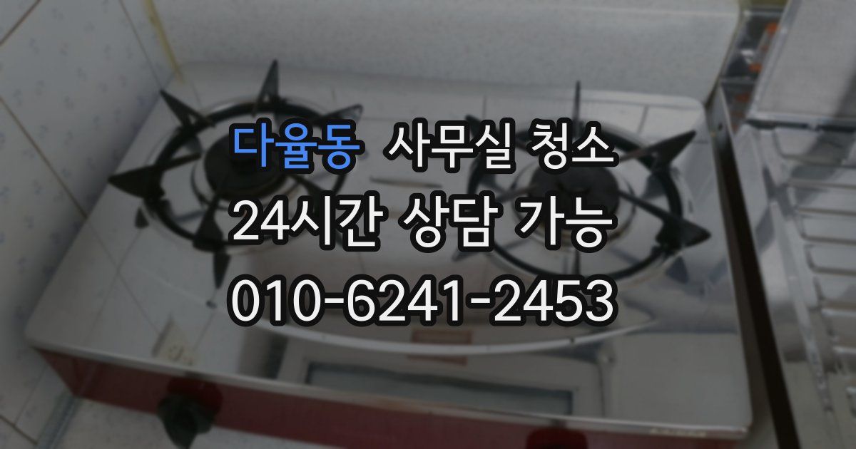 다율동 사무실 청소