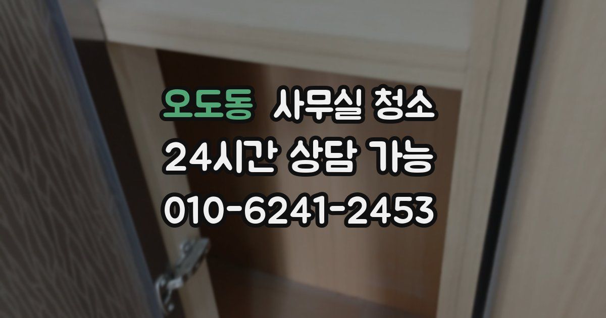 오도동 사무실 청소