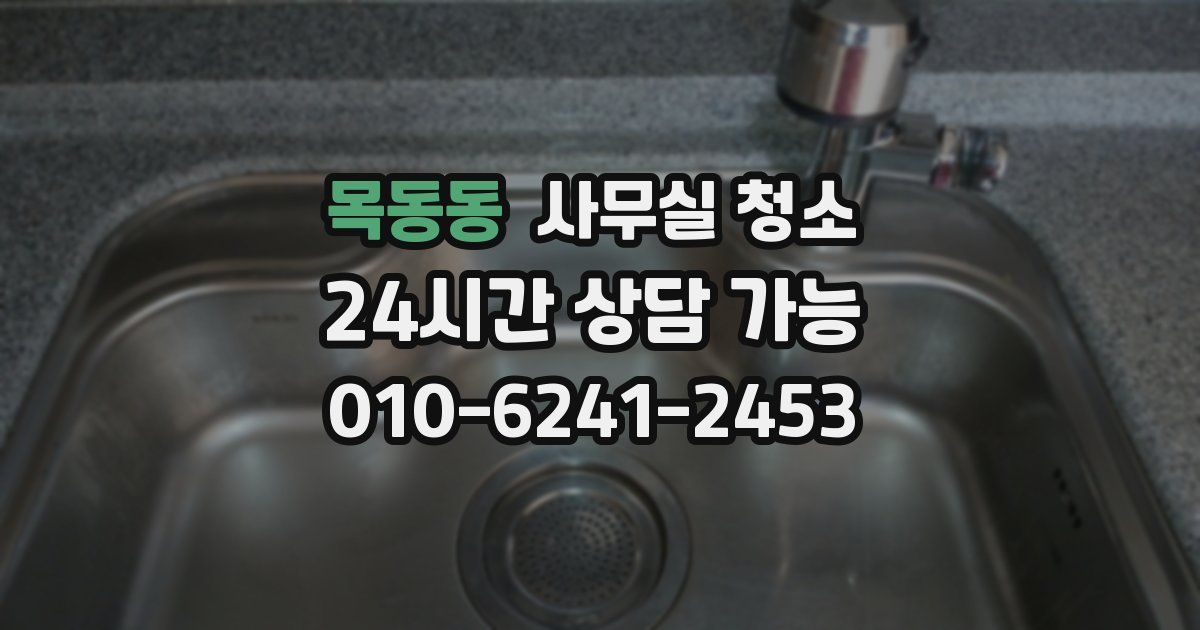 목동동 사무실 청소