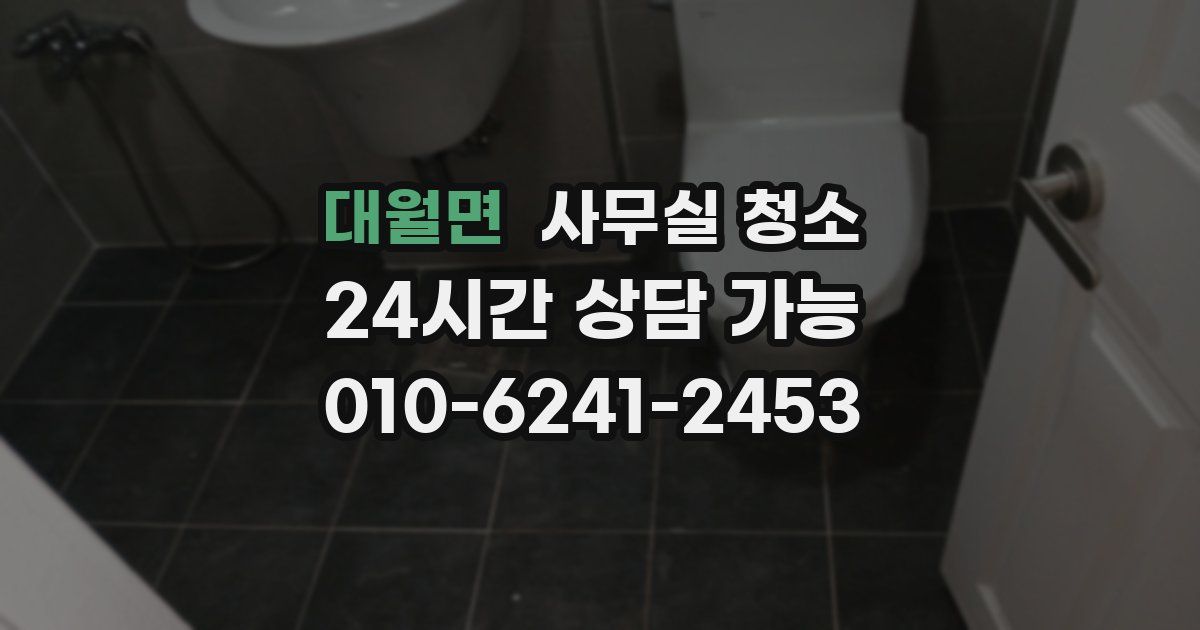 대월면 사무실 청소
