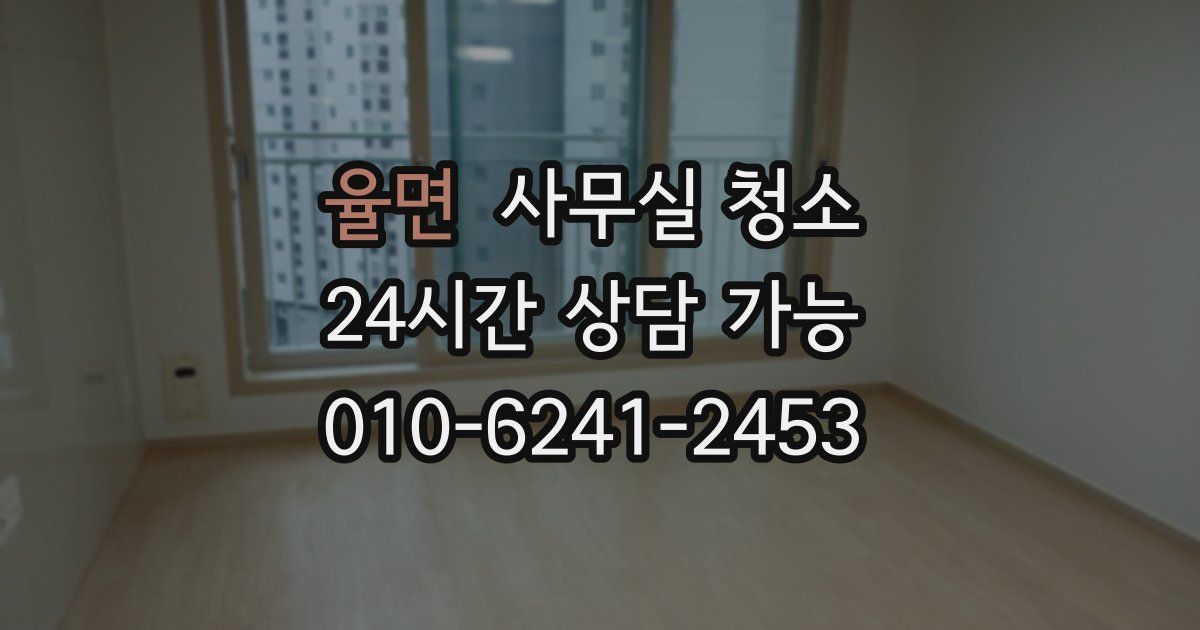 율면 사무실 청소