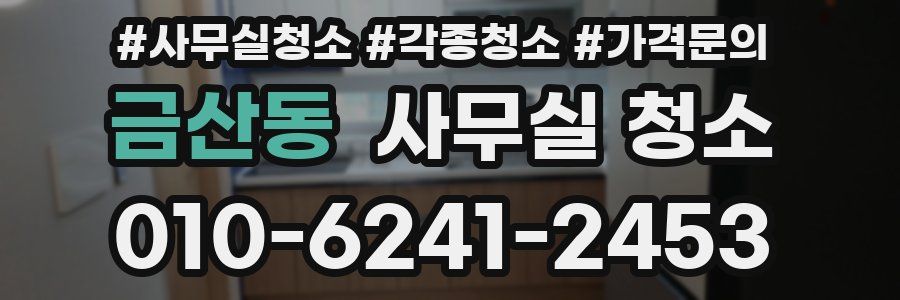 금산동 사무실 청소