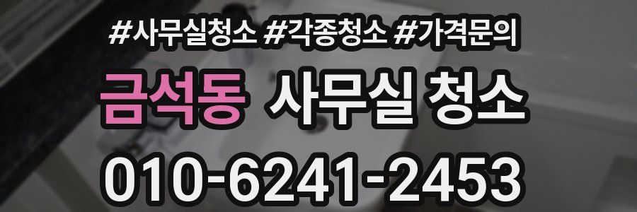 금석동 사무실 청소