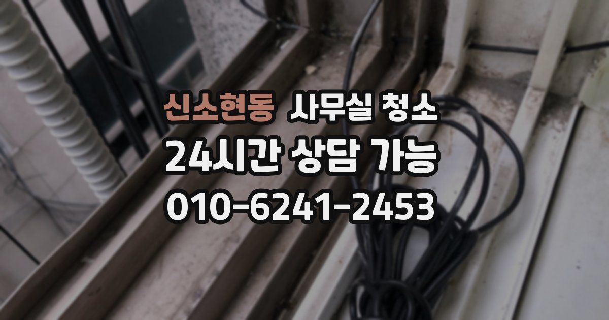 신소현동 사무실 청소