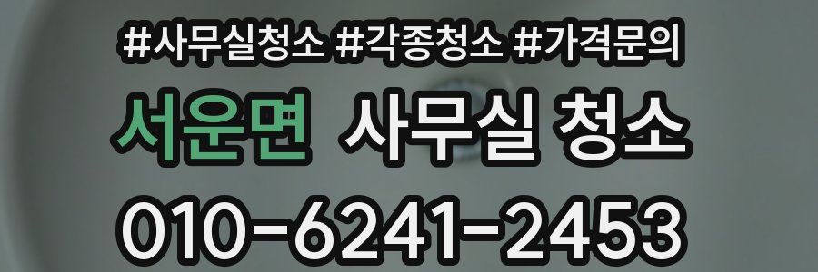 서운면 사무실 청소