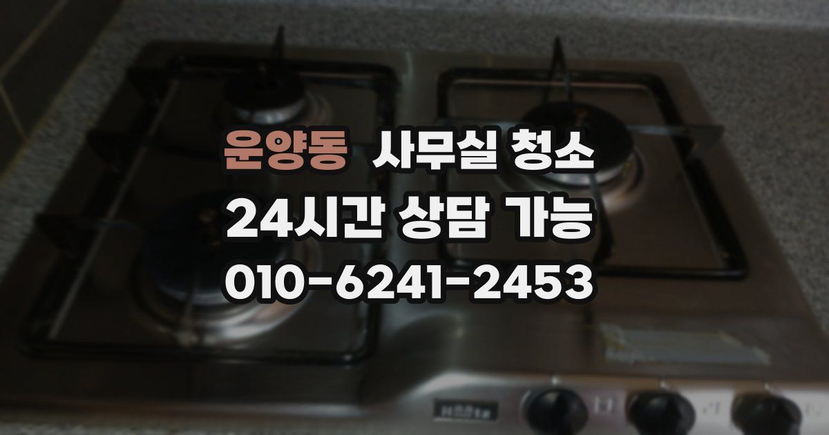 운양동 사무실 청소