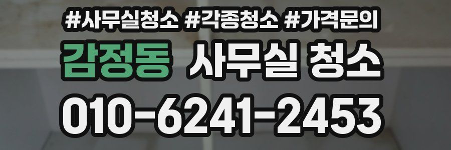 감정동 사무실 청소
