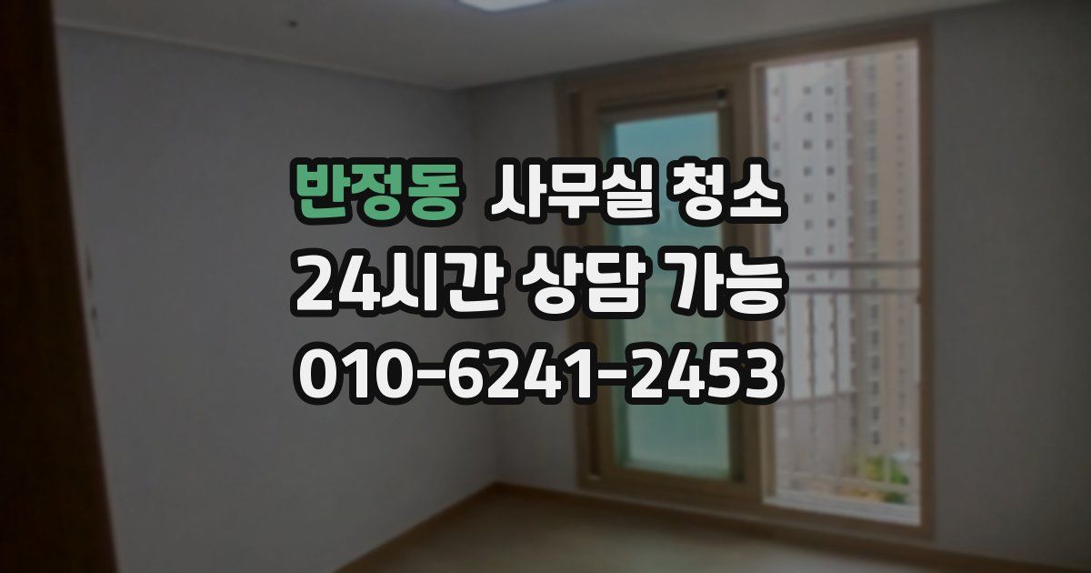 반정동 사무실 청소