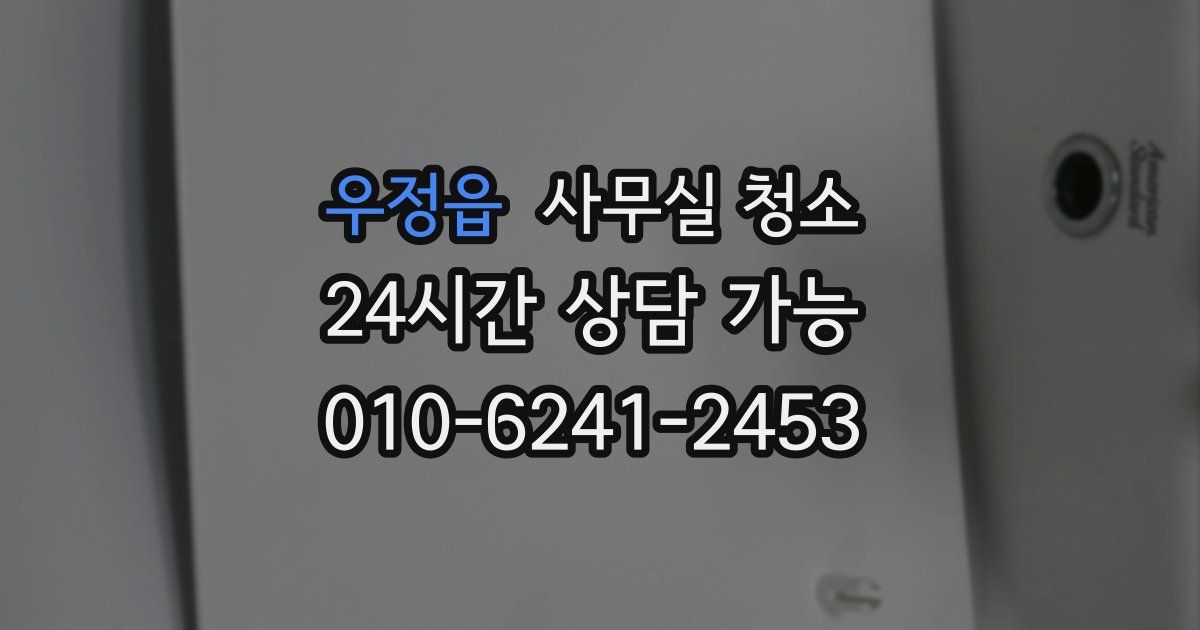우정읍 사무실 청소