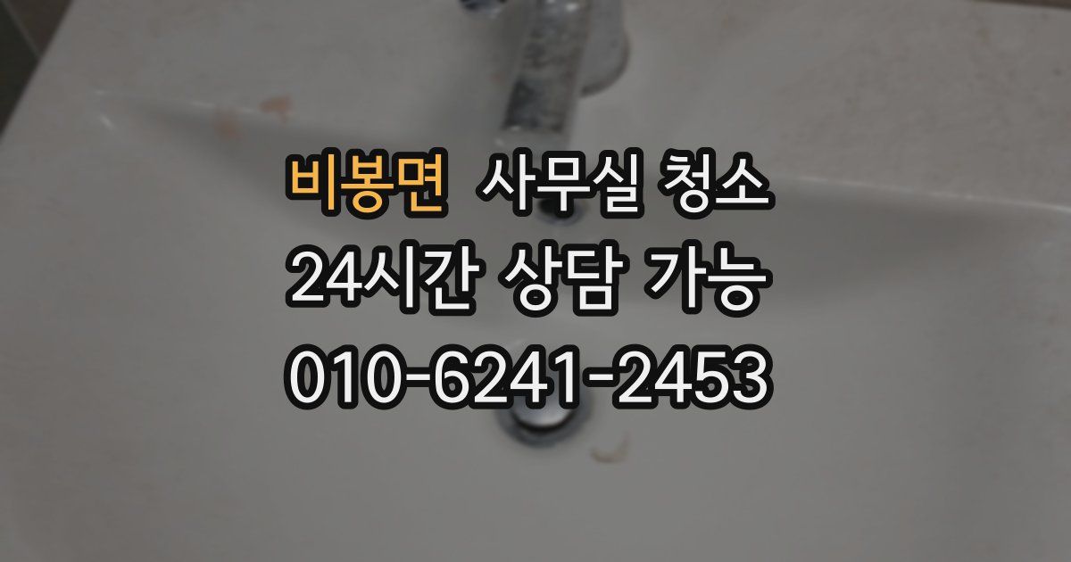 비봉면 사무실 청소