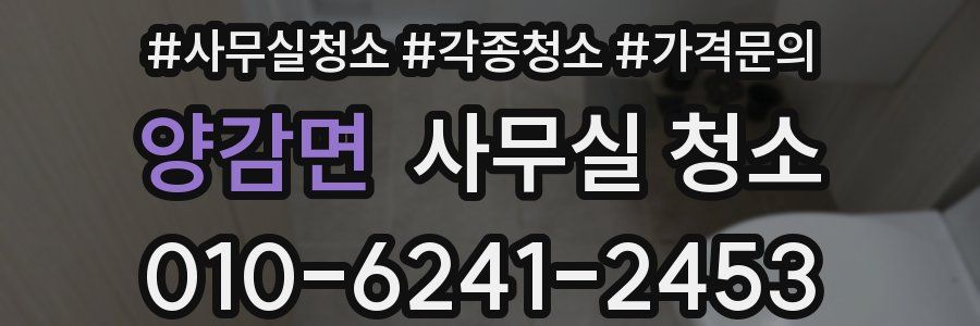 양감면 사무실 청소