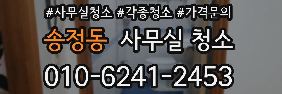 송정동 사무실 청소