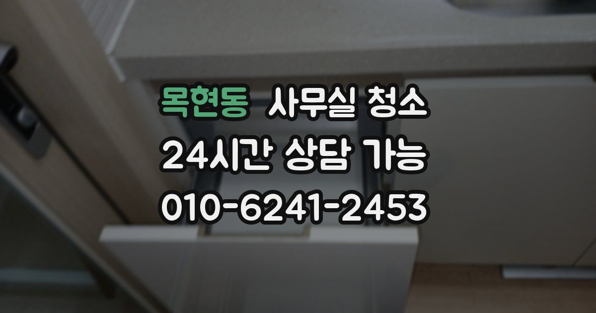 목현동 사무실 청소