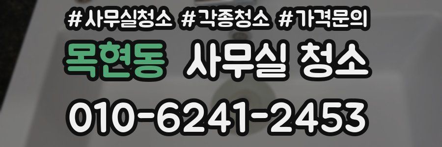목현동 사무실 청소