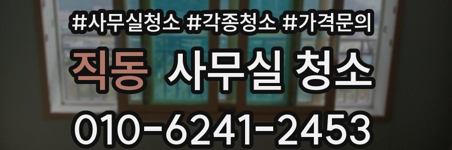 직동 사무실 청소