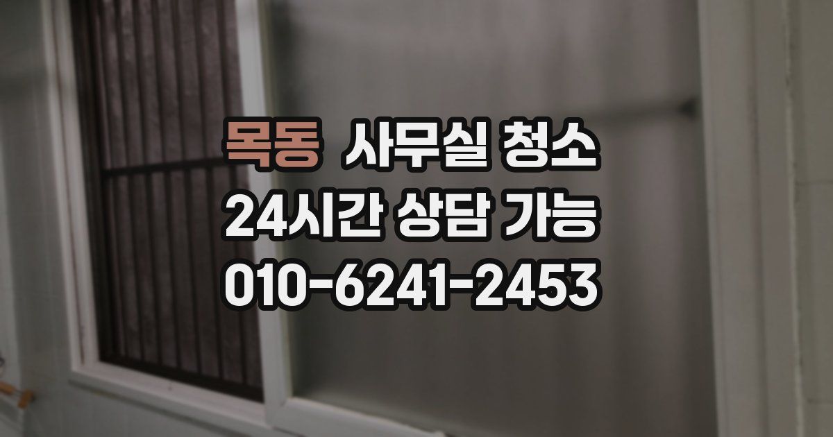 목동 사무실 청소