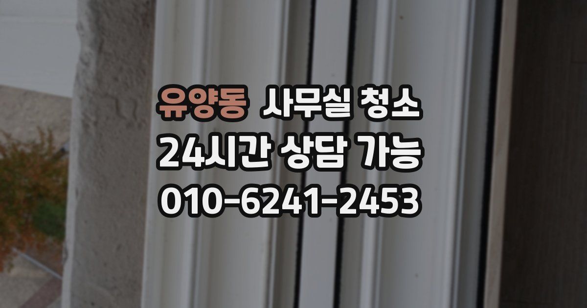 유양동 사무실 청소