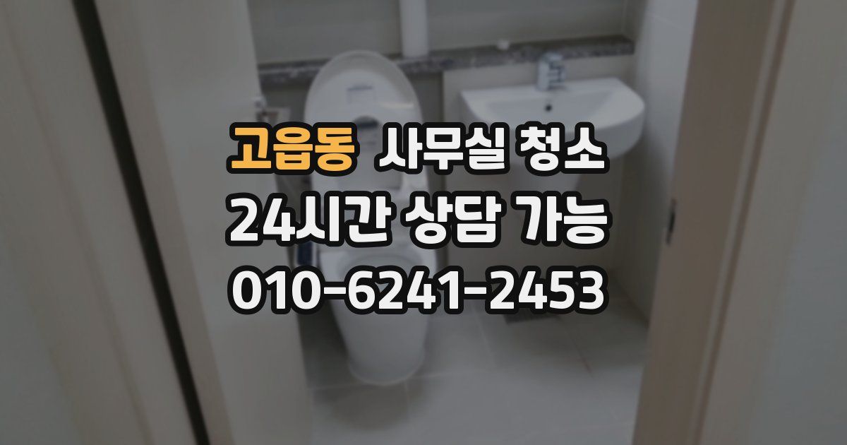 고읍동 사무실 청소