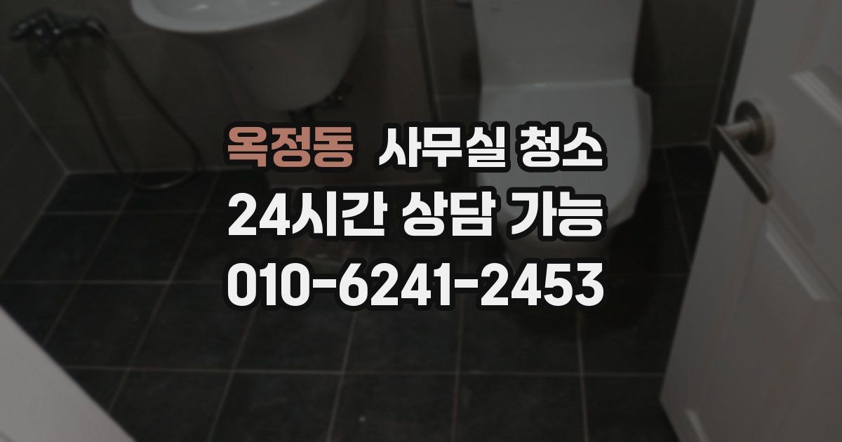 옥정동 사무실 청소