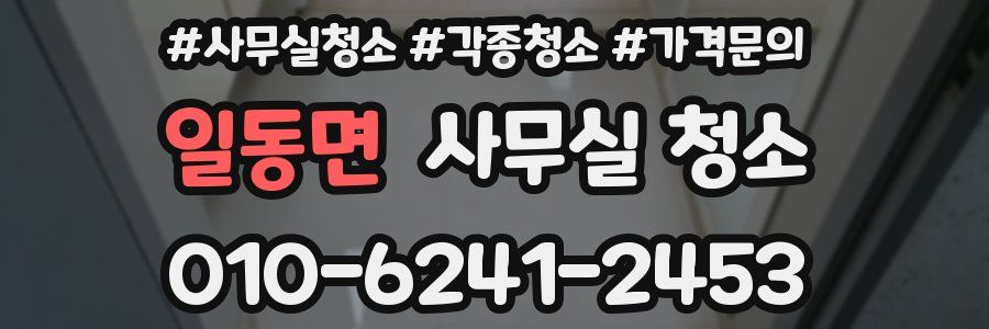 일동면 사무실 청소